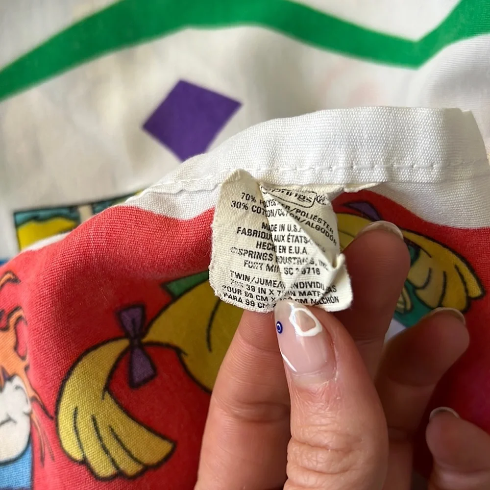 Vintage Rugrats Top Flat Sheet